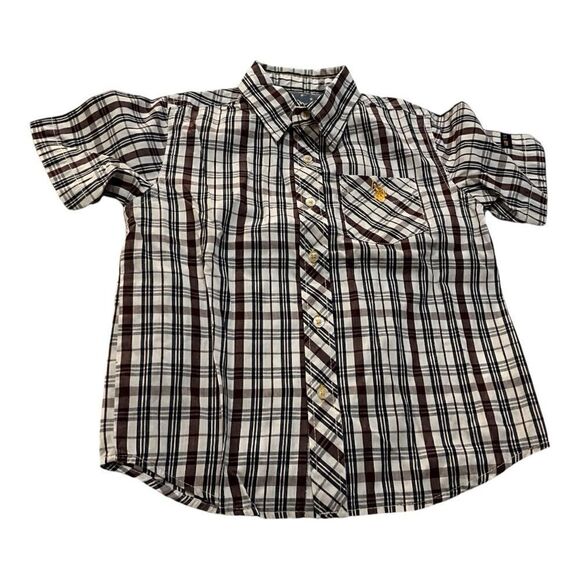 🌼🌼U.S. Polo Assn. stripe shirt Preloved 4T🌼🌼 - Picture 1 of 3